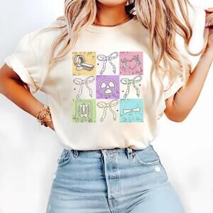 Retro Easter Radiology Shirt, Cute Rad Tech Shirt, Radiology Crew Matching